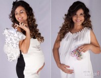 Aline Barros participa de reportagem sobre celebridades grávidas no programa “Domingo Espetacular”