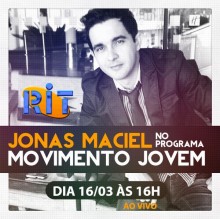 Jonas Maciel participará do programa Movimento Jovem, na RIT TV